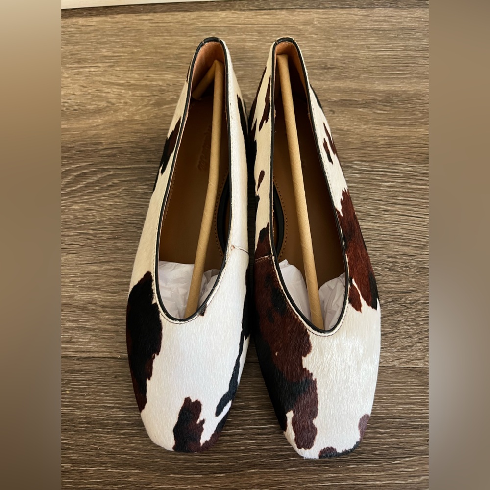 Madewell The Mylie Ballet Flat in Dark Carob Multi Calf Hair NWOB - Picture 5 of 13